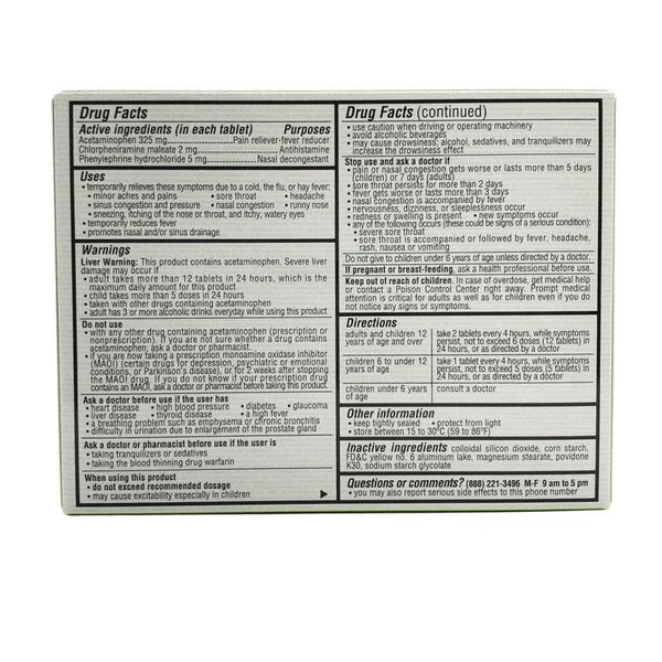 Solstice, Fortune, Coltalin Cold Tablets (For Adults), 36 tablets