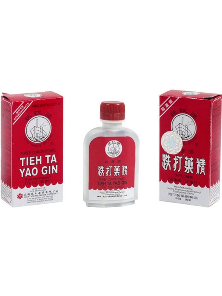 ** 6 PACK ** Solstice, Chu Kiang Brand, Tieh Ta Yao Gin External Analgesic Lotion, 1 fl oz