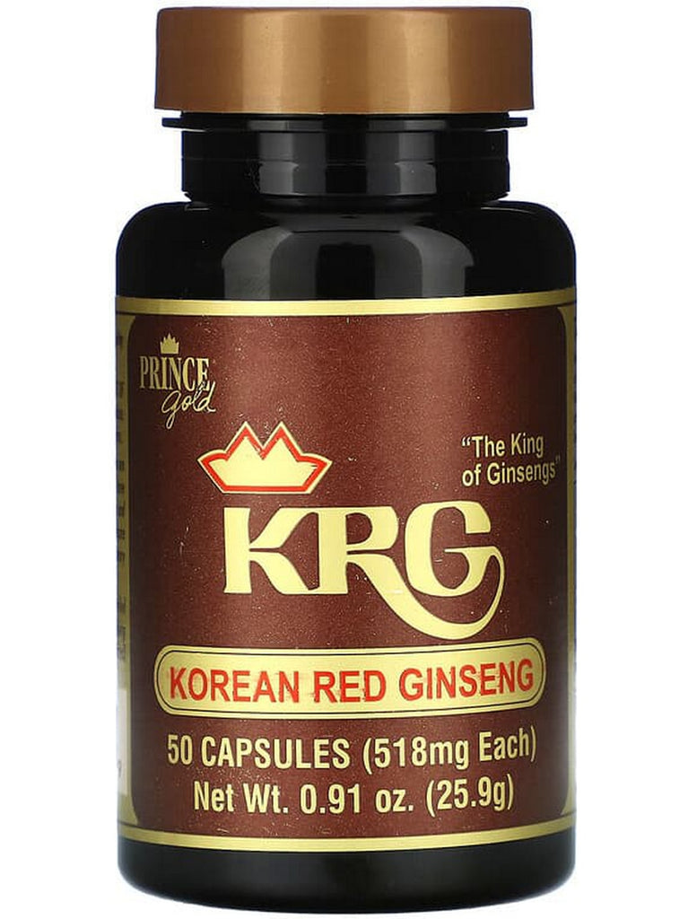 Prince of Peace, Korean Red Ginseng, 518 mg, 50 Capsules