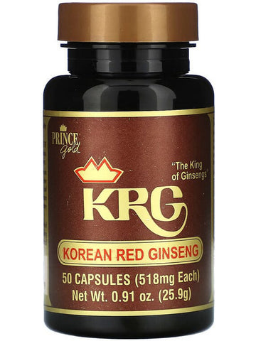 Prince of Peace, Korean Red Ginseng, 518 mg, 50 Capsules