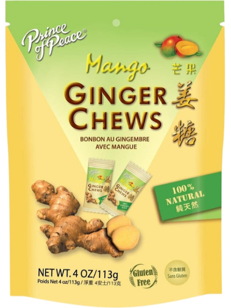 Prince of Peace, Mango Ginger Chews, 4 oz