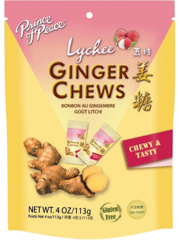 Prince of Peace, Lychee Ginger Chews, 4 oz