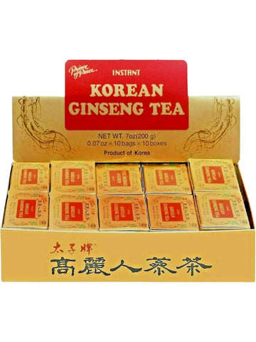 Prince of Peace, Korean Ginseng Instant Tea Display, 10 Boxes