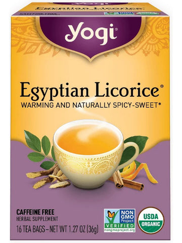 ** 12 PACK ** Yogi, Egyptian Licorice, 16 Tea Bags