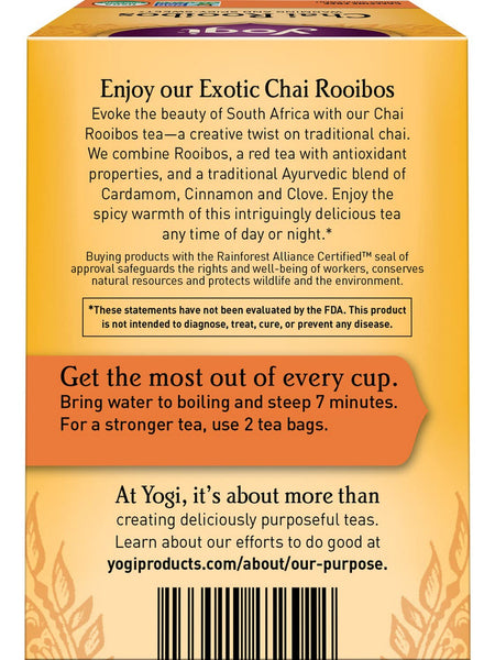 Yogi, Chai Rooibos, 16 Tea Bags