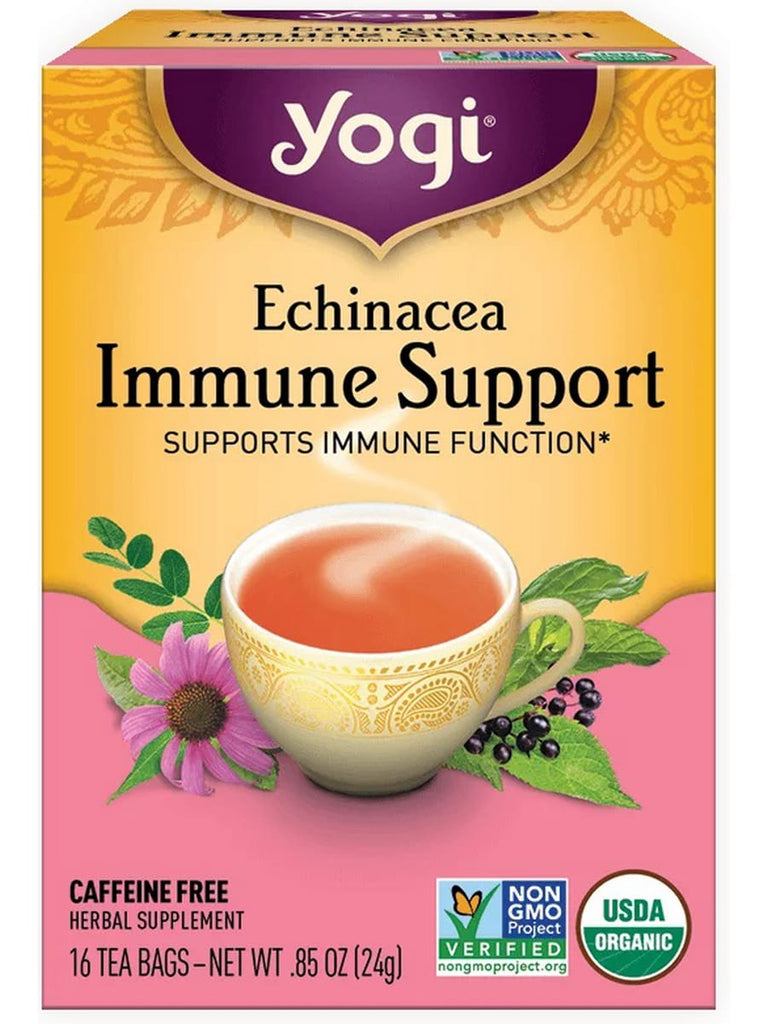 ** 12 PACK ** Yogi, Echinacea Immune Support, 16 Tea Bags
