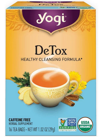 ** 12 PACK ** Yogi, Detox, 16 Tea Bags