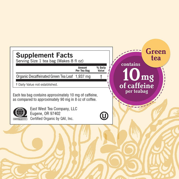 Yogi, Green Tea Pure Green Decaf, 16 Tea Bags