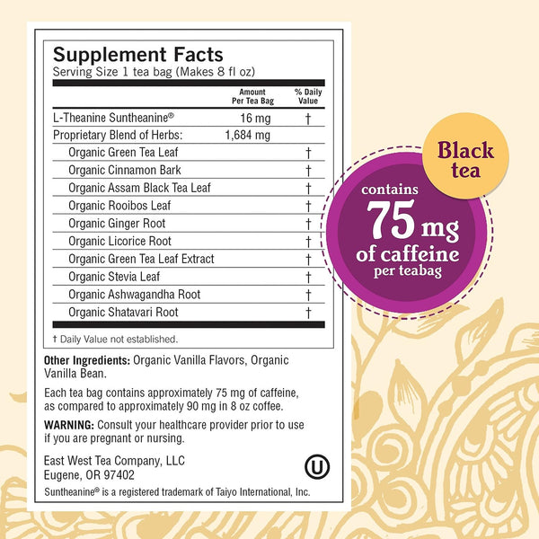 Yogi, Vanilla Spice Perfect Energy, 16 Tea Bags