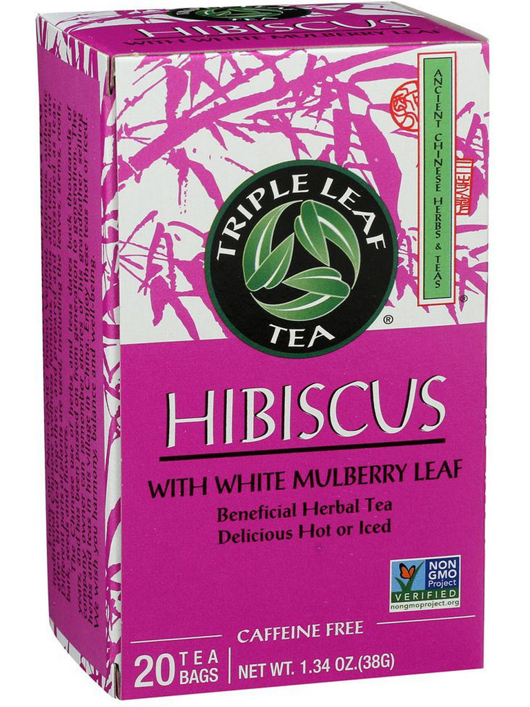 Hibiscus Tea, 20 teabags, Triple Leaf Tea