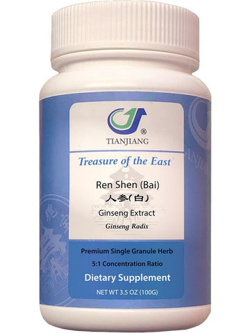 Treasure of the East, Ren Shen (Bai), Ginseng Extract, 5:1 Extract Granules, 100 grams
