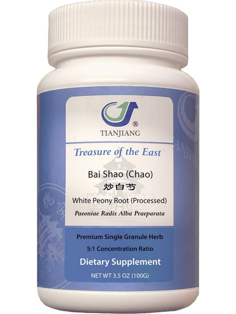 Treasure of the East, Bai Shao (Chao), White Peony Root (Processed), 5:1 Extract Granules, 100 grams