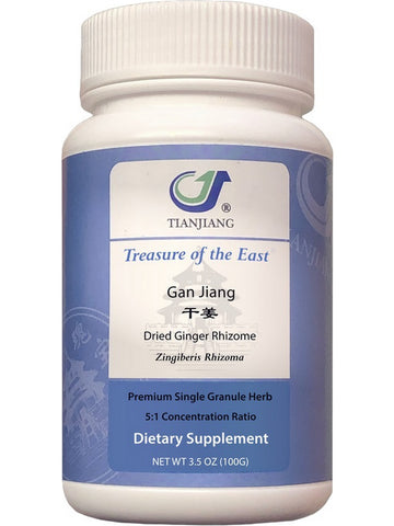 Treasure of the East, Gan Jiang, Dried Ginger Rhizome, 5:1 Extract Granules, 100 grams