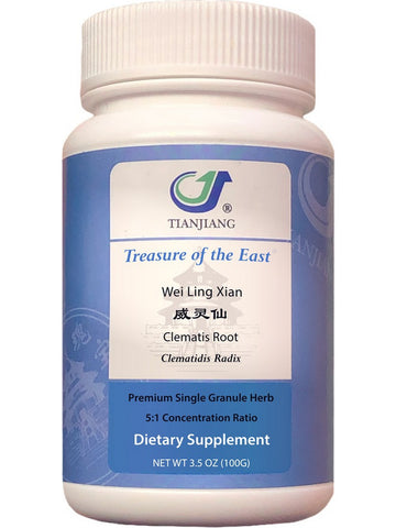 Treasure of the East, Wei Ling Xian, Clematis Root, 5:1 Extract Granules, 100 grams