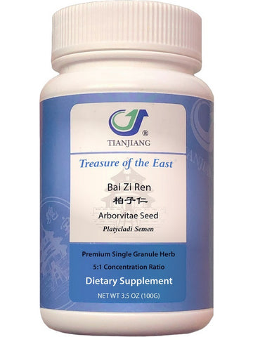 Treasure of the East, Bai Zi Ren, Arborvitae Seed, 5:1 Extract Granules, 100 grams