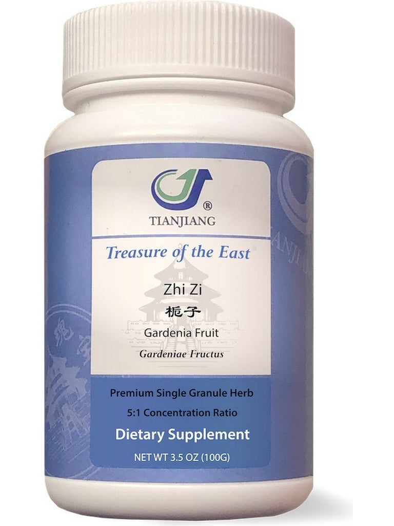 Treasure of the East, Zhi Zi, Gardenia Fruit, 5:1 Extract Granules, 100 grams