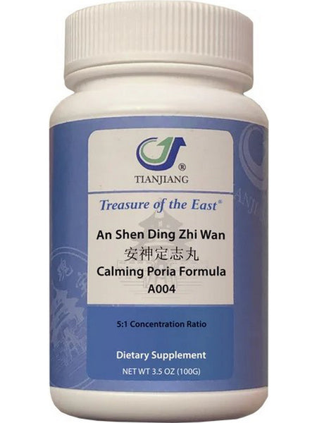 Treasure of the East, An Shen Ding Zhi Wan, Calming Poria Formula, Granules, 100 grams