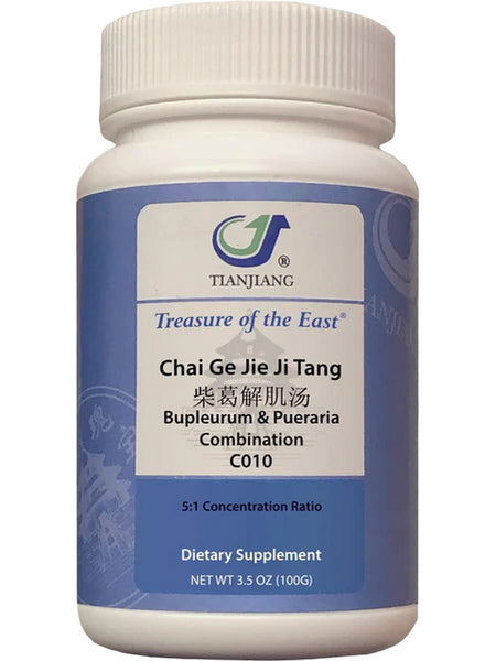 Treasure of the East, Chai Ge Jie Ji Tang, Bupleurum & Pueraria Combination, Granules, 100 grams