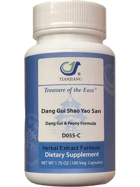 Treasure of the East, Dang Gui Shao Yao San, Dang Gui & Peony Formula, 100 Vegetarian Capsules