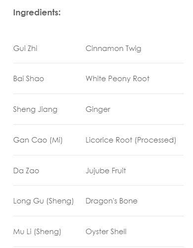 Treasure of the East, Gui Zhi Jia Long Ju Mu Li Tang, Cinnamon Twig Plus Decoction, Granules, 100 grams