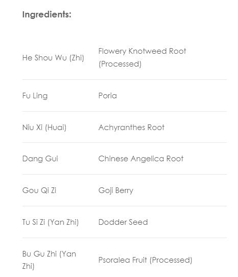 Treasure of the East, Qi Bao Mei Ran Dan, Seven Treasures Formula, 100 Vegetarian Capsules