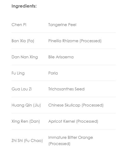 Treasure of the East, Qing Qi Hua Tan Wan, Trichosanthis Seed Formula, 100 Vegetarian Capsules