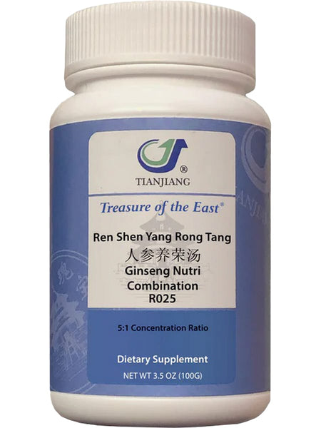 Treasure of the East, Ren Shen Yang Rong Tang, Ginseng Nutri Combination, Granules, 100 grams