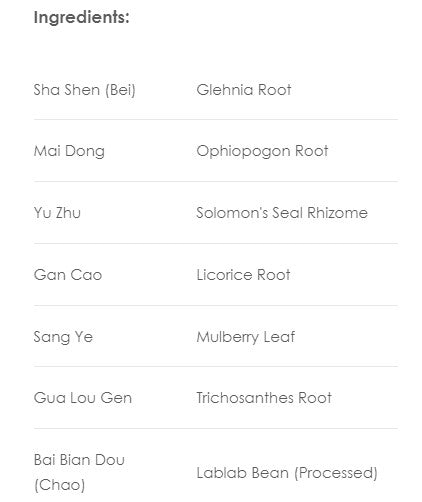Treasure of the East, Sha Shen Mai Dong Tang, Glehnia & Ophiopogon Combination, Granules, 100 grams