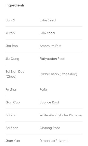 Treasure of the East, Shen Ling Bai Zhu San, Ginseng, Poria & Atractylodes Formula, Granules, 100 grams
