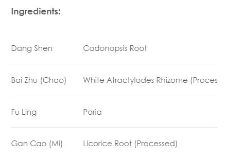 Treasure of the East, Si Jun Zi Tang, Four Gentlemen Decoction, Granules, 100 grams