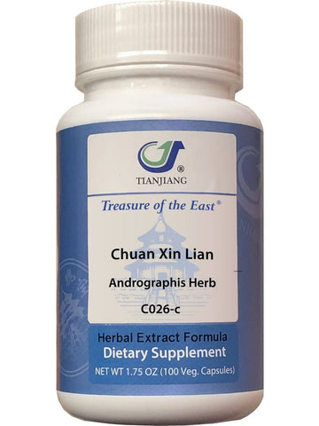 Treasure of the East, Chuan Xin Lian, Andrographis Herb, 100 Vegetarian Capsules