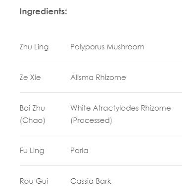 Treasure of the East, Wu Ling San, Poria Five-Herb Formula, 100 Vegetarian Capsules
