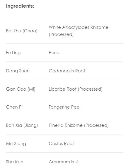 Treasure of the East, Xiang Sha Liu Jun Zi Tang, Six-Gentlemen Plus, Granules, 100 grams