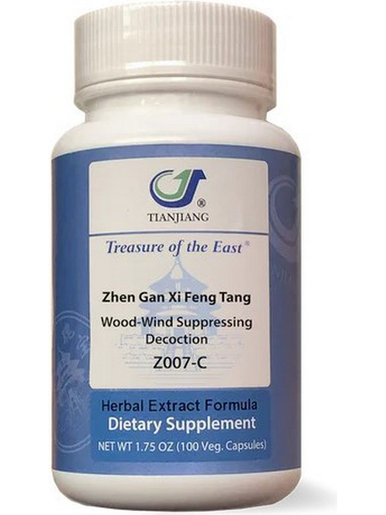 Treasure of the East, Zhen Gan Xi Feng Tang, Wood-Wind Suppressing Decoction, 100 Vegetarian Capsules