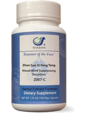 Treasure of the East, Zhen Gan Xi Feng Tang, Wood-Wind Suppressing Decoction, 100 Vegetarian Capsules
