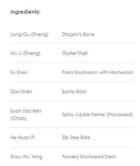 Treasure of the East, Zhen Xin An Shen Tang, Zizyphus & Polygonum Stem Combination, 100 Vegetarian Capsules