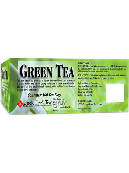 Uncle Lee's Tea, Legends of China Green Tea, 100 Tea Bags