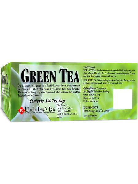 Uncle Lee's Tea, Legends of China Green Tea, 100 Tea Bags
