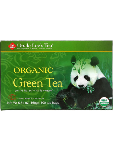 Uncle Lee's Tea, Organic Green Tea, 100 Tea Bags – Chinese Herbs Direct