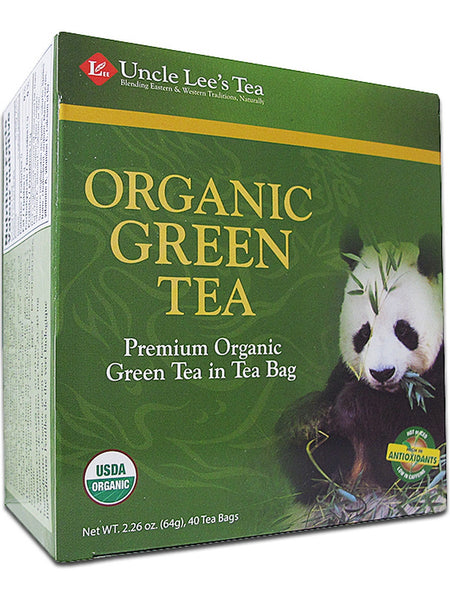 ** 12 PACK ** Uncle Lee's Tea, Organic Green Tea, 40 Tea Bags