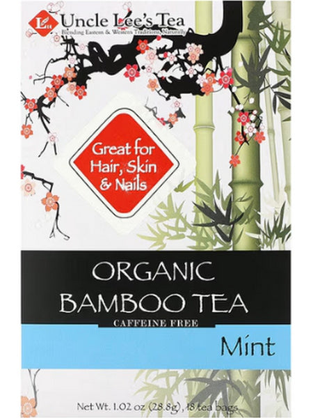 ** 12 PACK ** Uncle Lee's Tea, Organic Bamboo Tea Mint, 18 Tea Bags