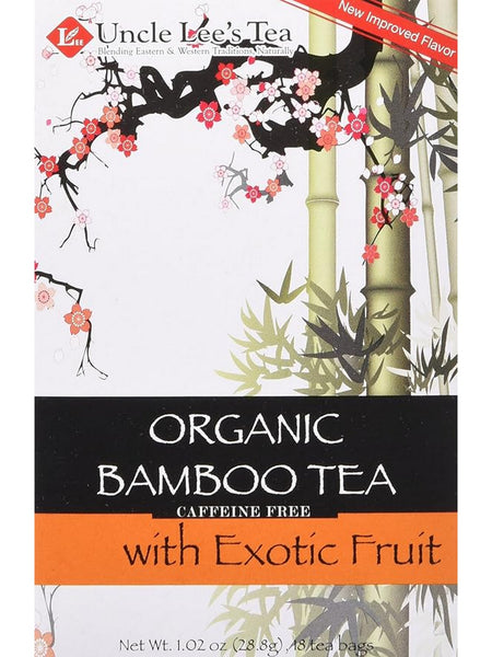 ** 12 PACK ** Uncle Lee's Tea, Organic Bamboo Tea with Exotic Fruit, 18 Tea Bags