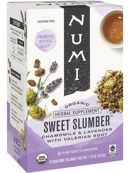 ** 12 PACK ** Numi, Sweet Slumber, 16 Non-GMO Tea Bags