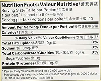 Prince Of Peace, Organic Jasmine and Green Tea, 20 bag