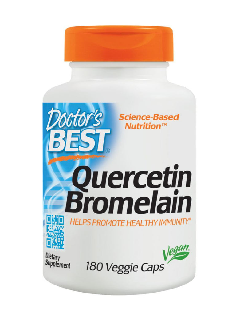 Doctor's Best, Quercetin Bromelain, 180 veggie caps