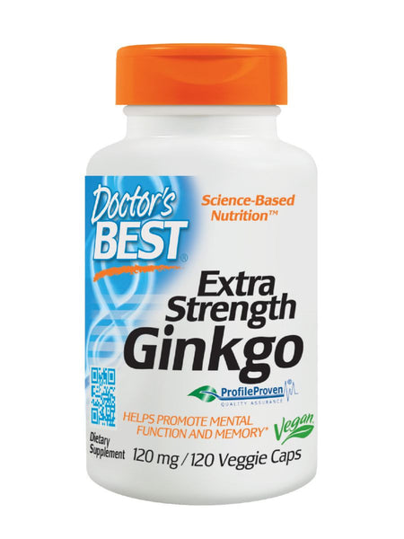 Extra Strength Ginkgo, 120 mg, 120 veggie caps, Doctor's Best