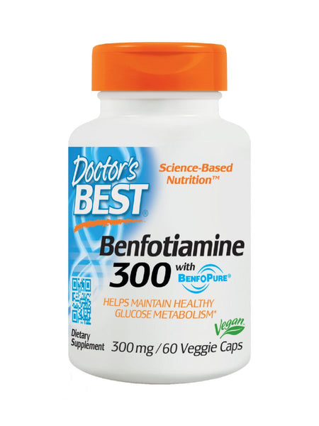 Best Benfotiamine 300, 300mg, 60 veggie caps, Doctor's Best