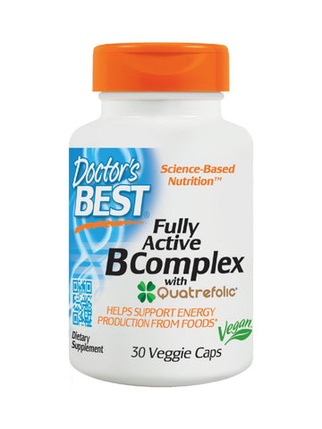 Doctor's Best, Fully Active B Complex, 30 veggie caps