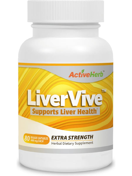 ActiveHerb, LiverVive, 400mg, 80 Veggie Capsules