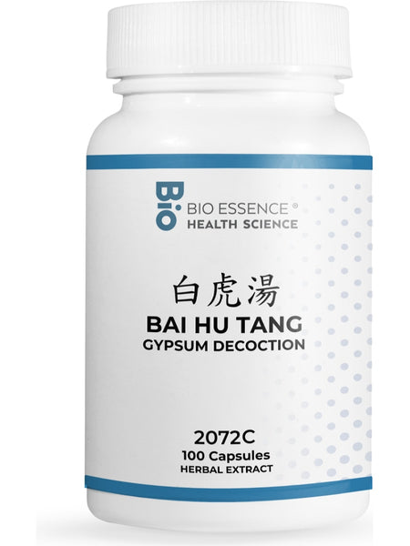 Bio Essence Health Science, Bai Hu Tang, Gypsum Decoction, 100 Capsules